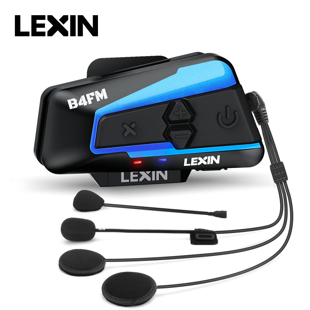 Motorcycle Helmet Intercom 6 Rider - Lexin B4FM-X 인터콤 오토바이 블루투스 헬멧
