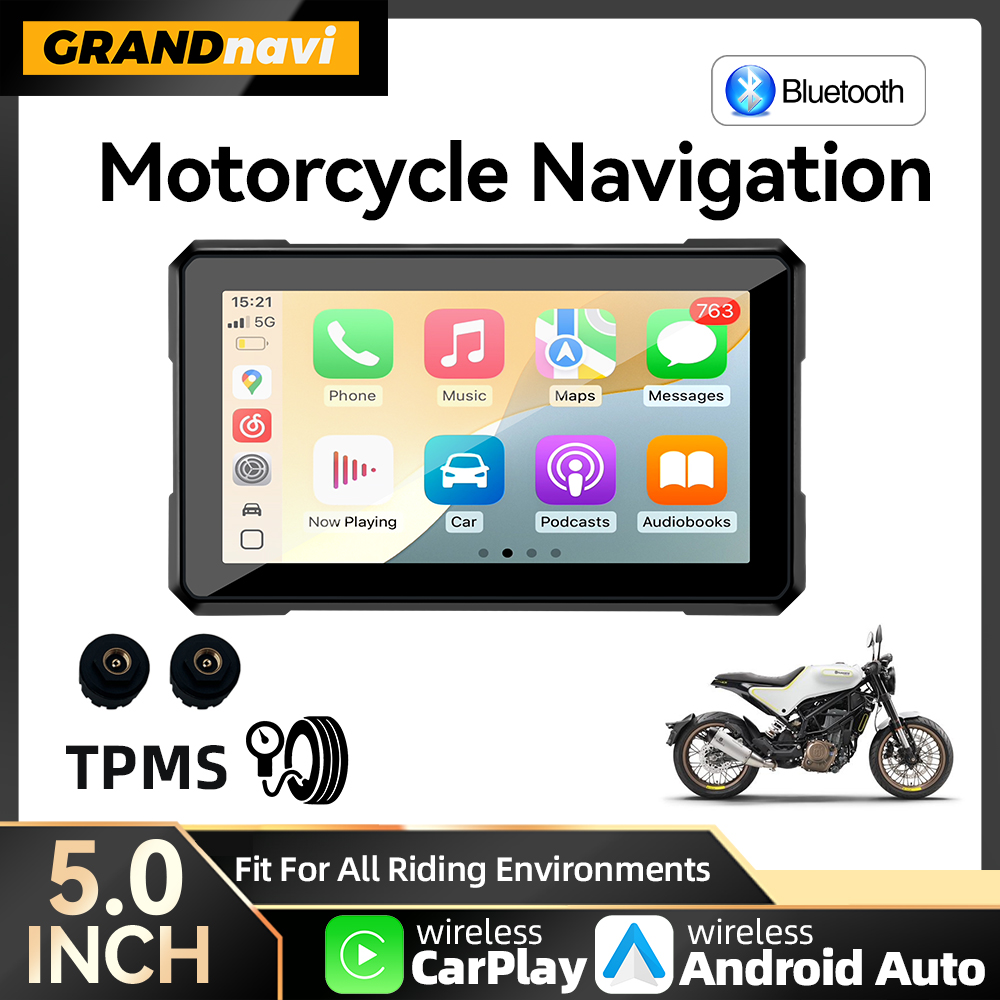 Motorcycle Gps Navigator Waterproof - 5 인치 GPS 네비게이션 오토바이 무선