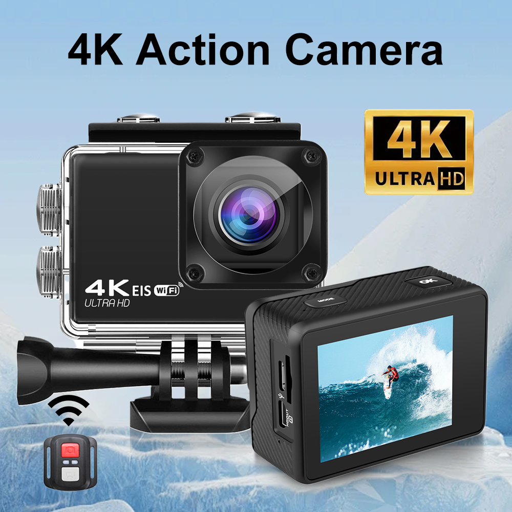 Helmet Camera 4K Wifi - 4K/60fps 액션 카메라, 24MP 와이파이, 2