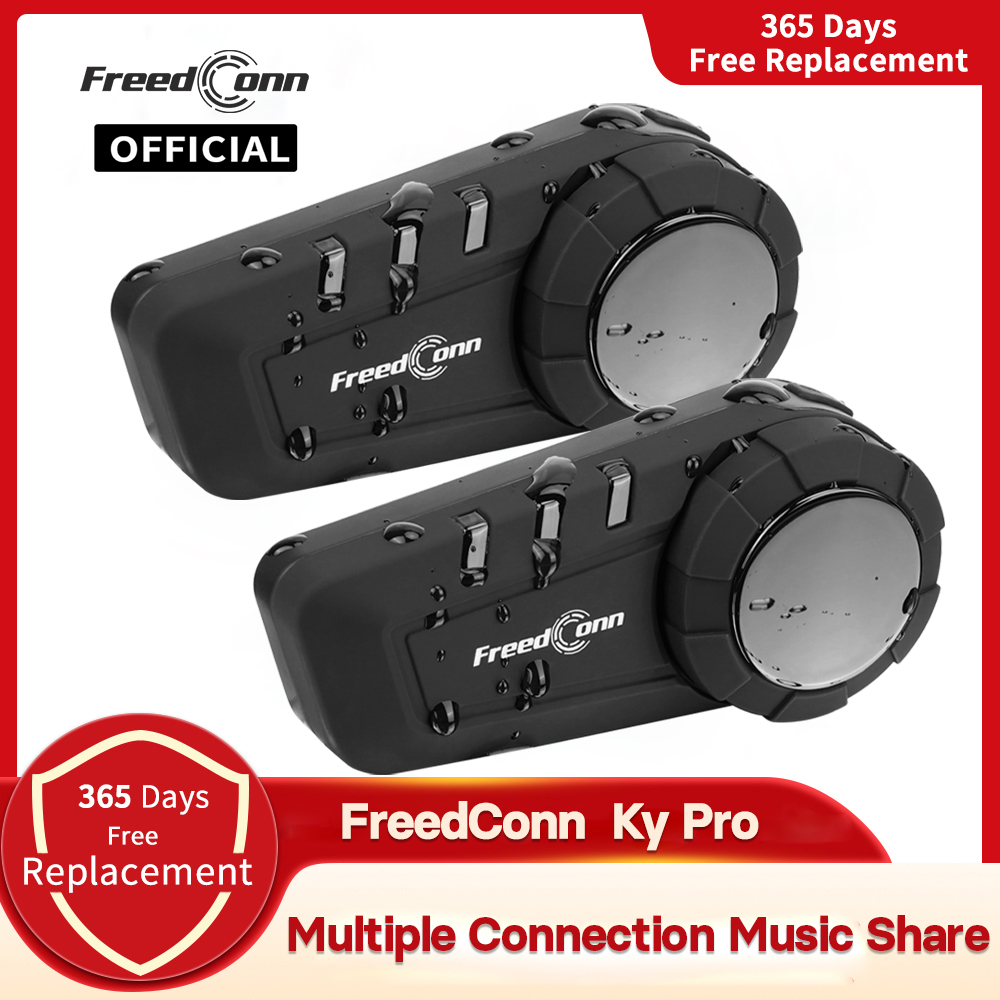Motorcycle Helmet Intercom 6 Rider - 오토바이용 인터콤 Freedconn KY Pro 헬멧