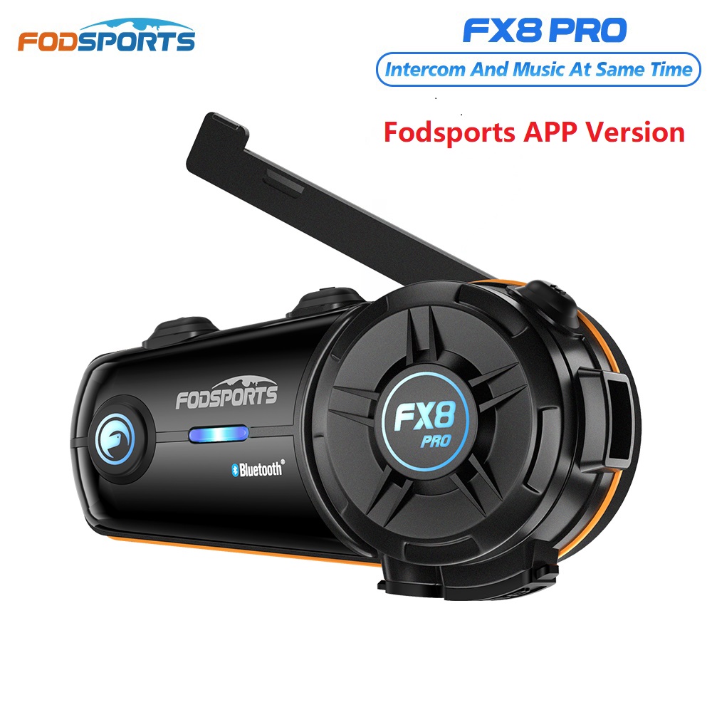 Motorcycle Intercom Mesh 2000M - Fodsports FX8 Pro 오토바이 인터콤 블루투스