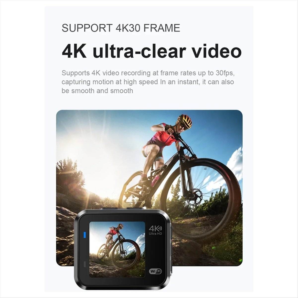 Helmet Camera 4K Wifi - goodidea 4K HD 60FPS 카메라 Wifi