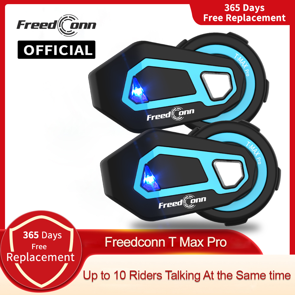 Motorcycle Helmet Intercom 6 Rider - Freedconn T Max Pro 오토바이 인터콤