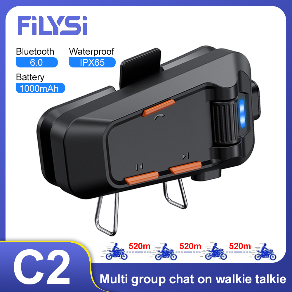 Motorcycle Helmet Intercom 6 Rider - C2 오토바이 인터콤 블루투스 헬멧 헤드셋