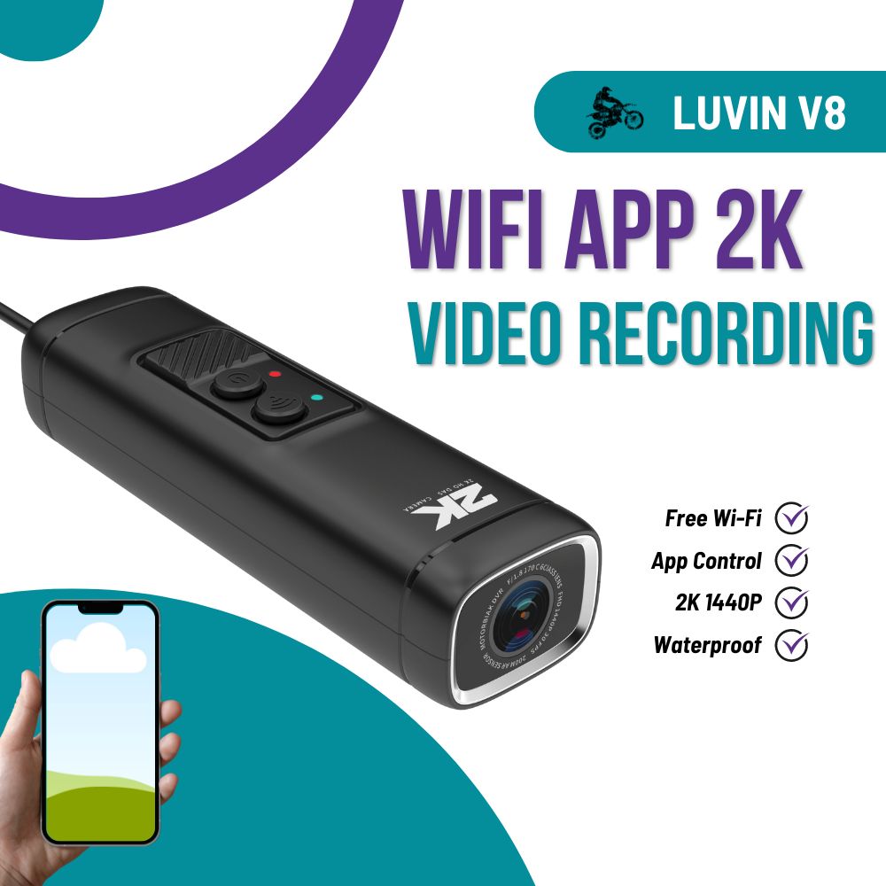 Helmet Communication System Camera - 프리드콘(Freedconn) 오토바이용 카메라 DVR, 1440P 화질,