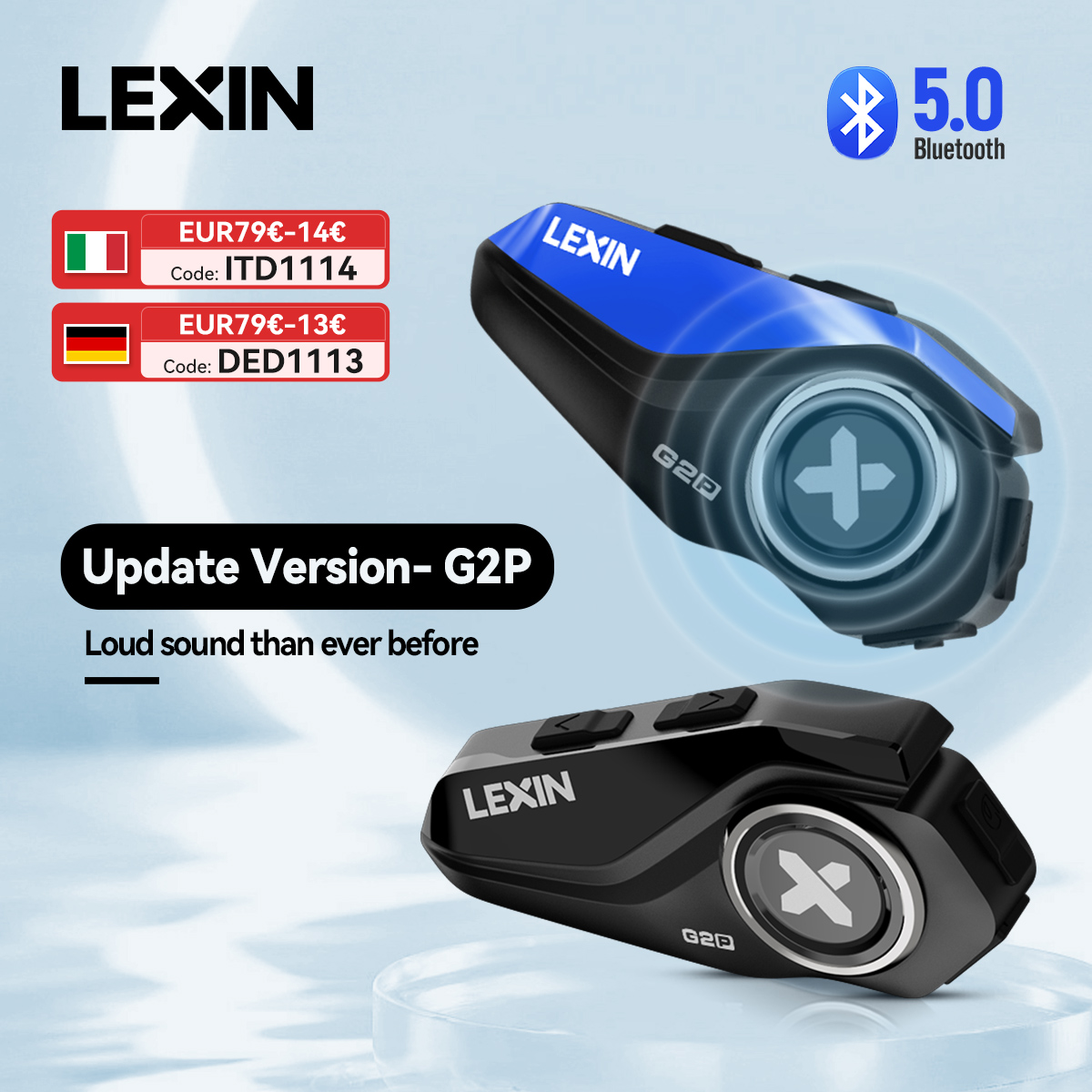 Motorcycle Helmet Intercom 6 Rider - Lexin-G2P 오토바이 헬멧 블루투스 인터콤, 최대