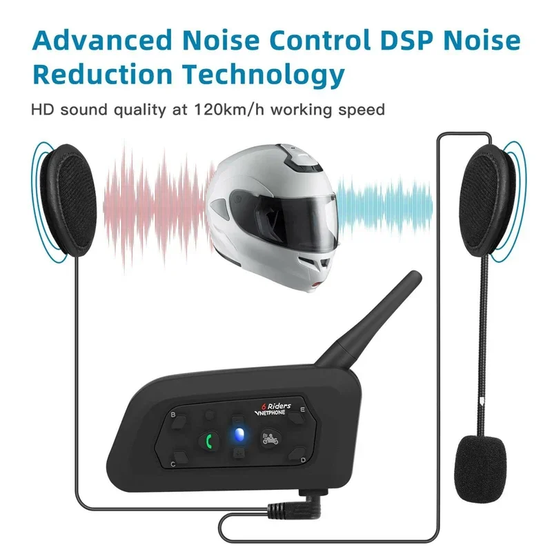 Vnetphone 모토 6 라이더용 오토바이 무선 헬멧 - Motorcycle Helmet Intercom 6 Rider 리뷰 및 가격