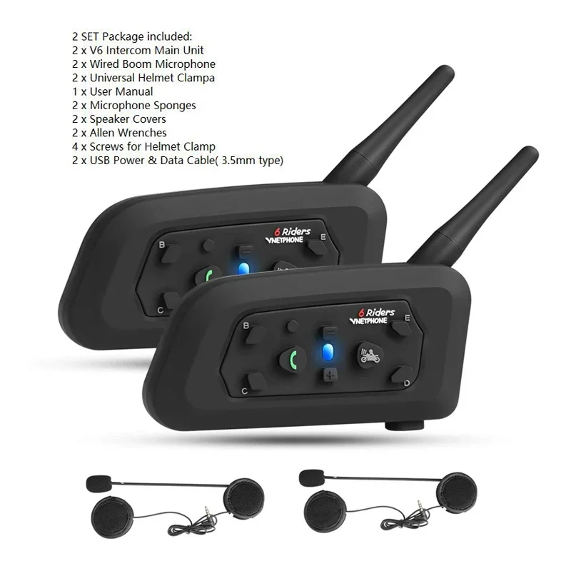 Vnetphone 모토 6 라이더용 오토바이 무선 헬멧 - Motorcycle Helmet Intercom 6 Rider 리뷰 및 가격