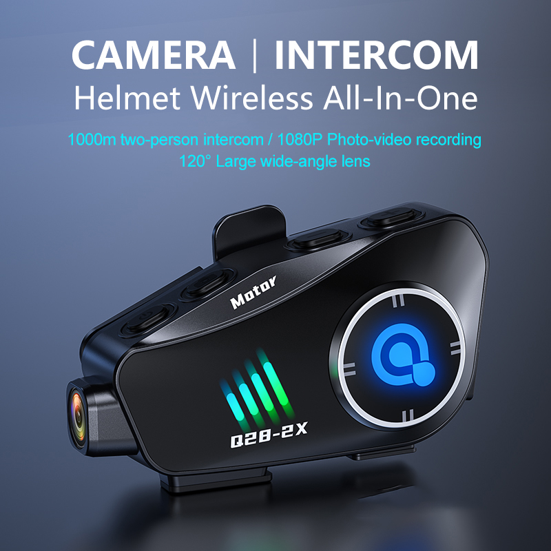 Q28-2X 오토바이 블루투스 헬멧 인터콤 방수 헤드셋 - Helmet Communication System Camera 리뷰 및 가격