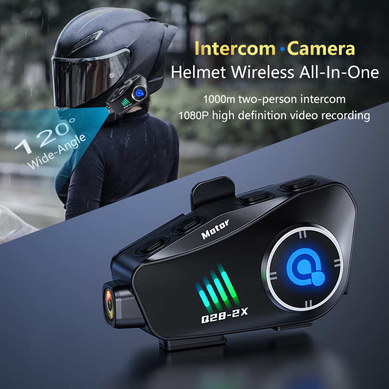 Q28-2X 오토바이 블루투스 헬멧 인터콤 방수 헤드셋 - Helmet Communication System Camera 리뷰 및 가격