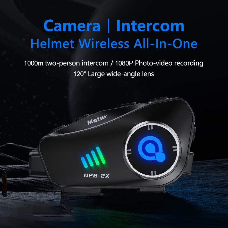 Q28-2X 오토바이 블루투스 헬멧 인터콤 방수 헤드셋 - Helmet Communication System Camera 리뷰 및 가격
