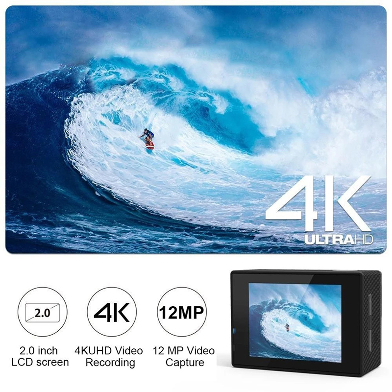 4K 액션 카메라 1080P/30FPS WiFi 2.0 - Helmet Communication System Camera 리뷰 및 가격