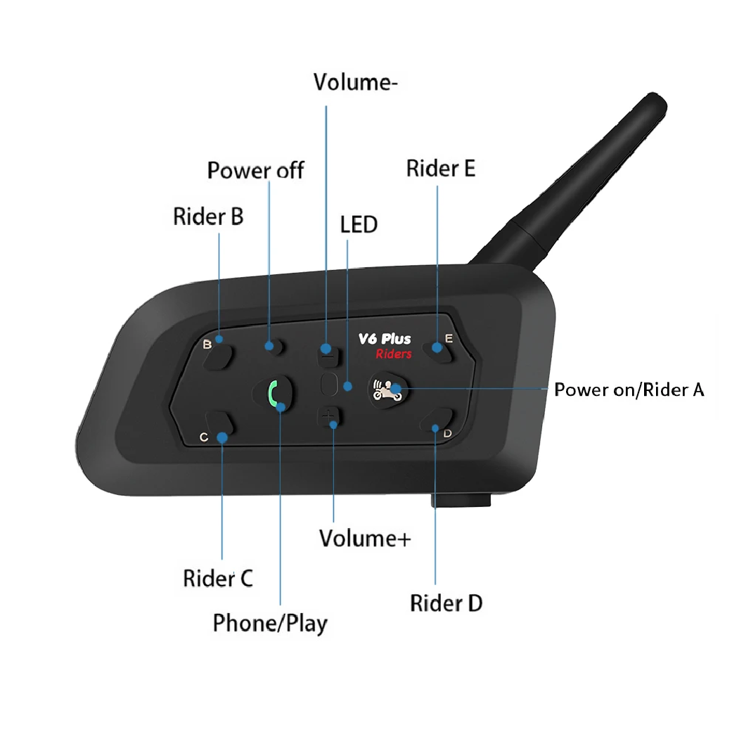V6 PLUS 오토바이 헬멧 인터콤 블루투스 헤드셋 1 - Motorcycle Helmet Intercom 6 Rider 리뷰 및 가격