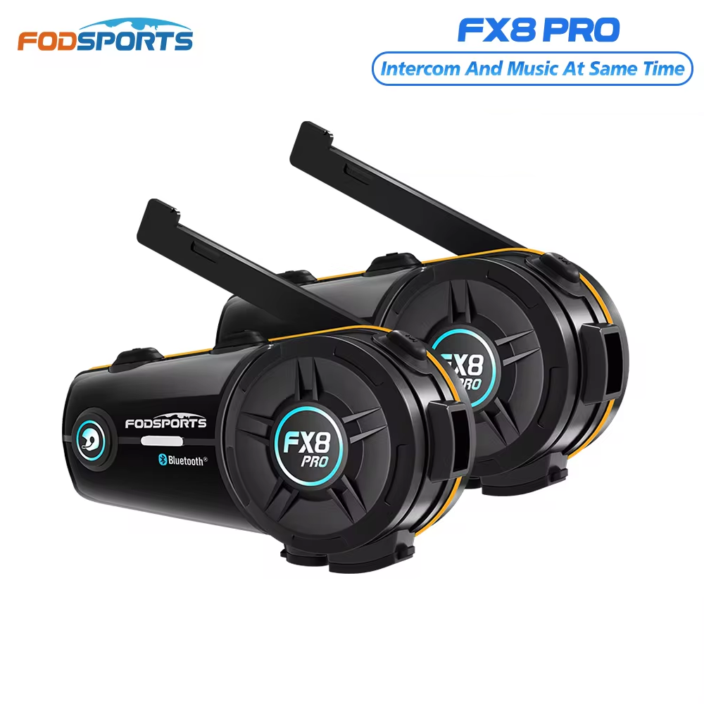 2개입 Fodsports FX8 Pro 오토바이 인터콤 - Bluetooth Headset Helmet 1000M 리뷰 및 가격
