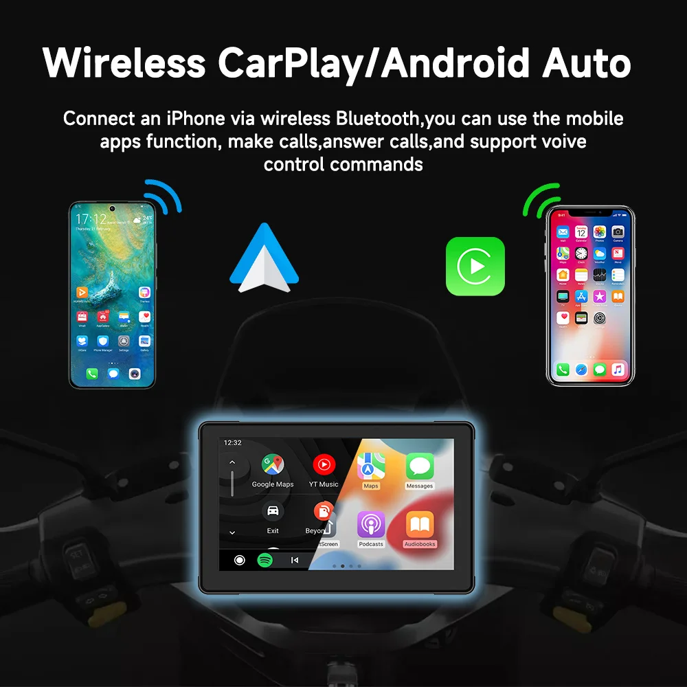 7 인치 오토바이 멀티미디어 플레이어 IP67 방수 G - Motorcycle Gps Navigator Waterproof 리뷰 및 가격