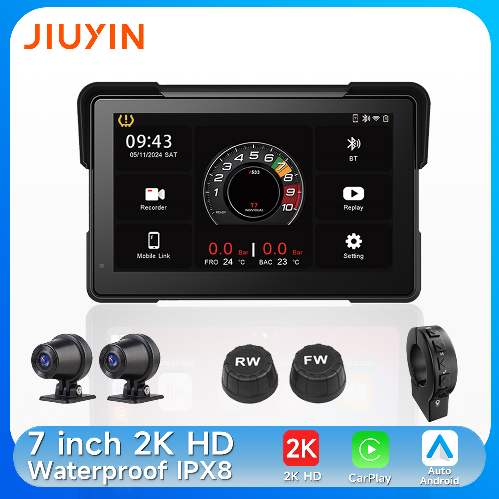 7인치 오토바이 멀티미디어 플레이어 2K HD GPS  - Motorcycle Gps Navigator Waterproof 리뷰 및 가격