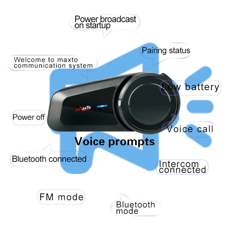 2PCS Maxto M2 오토바이 헬멧 블루투스 헤드셋 - Motorcycle Helmet Intercom 6 Rider 리뷰 및 가격