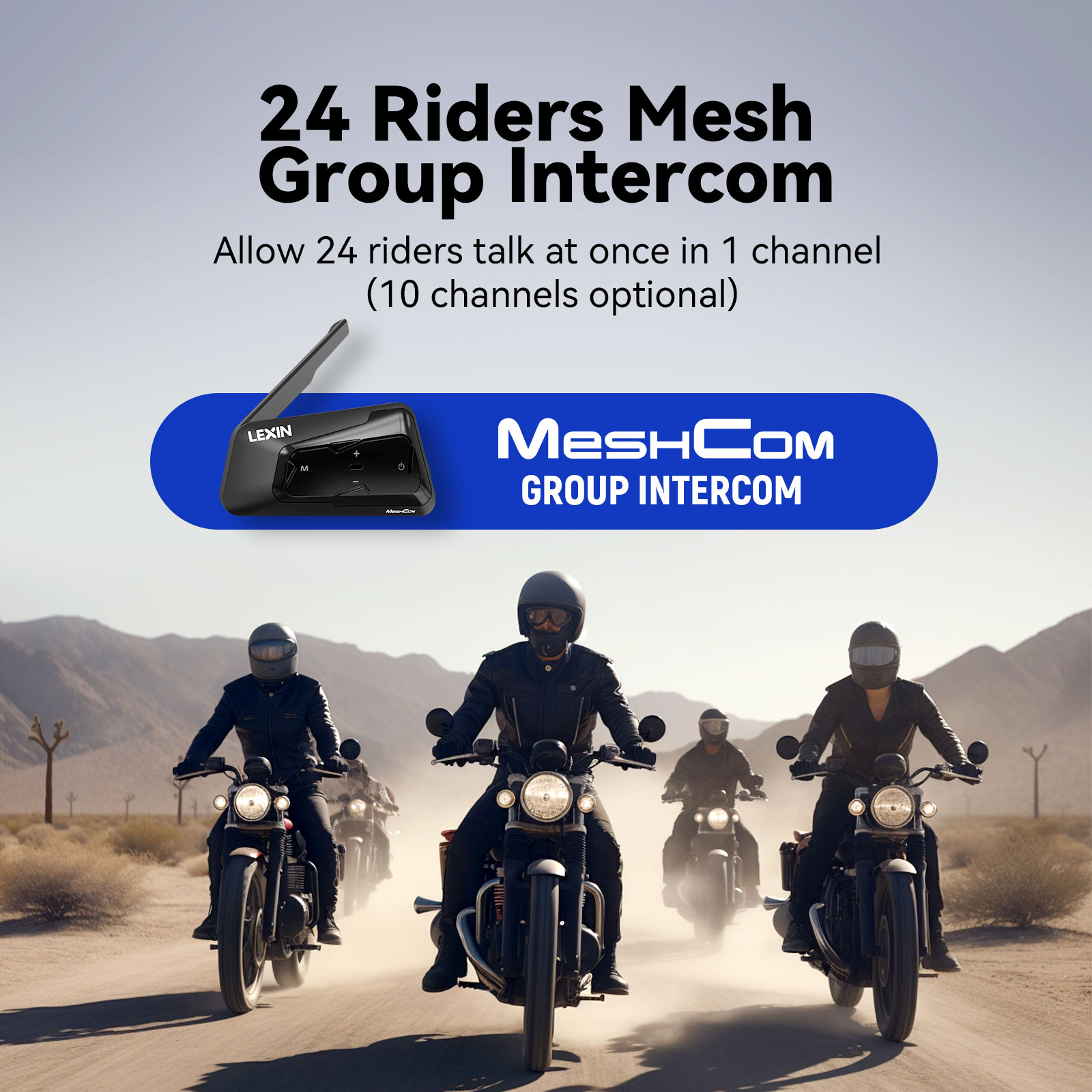 LEXIN-MeshCom 오토바이 메쉬 및 블루투스 헤 - Motorcycle Helmet Intercom 6 Rider 리뷰 및 가격