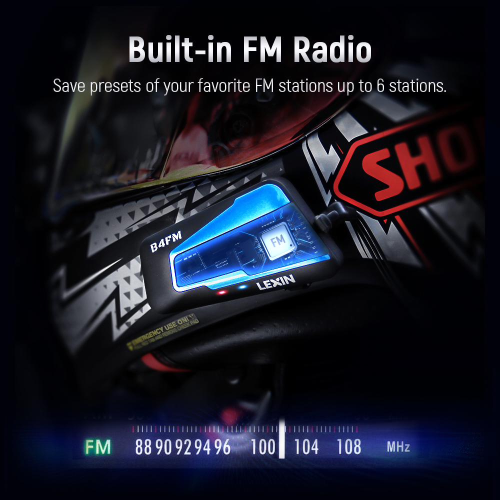 Lexin B4FM-X 블루투스 오토바이 인터콤 헬멧  - Motorcycle Helmet Intercom 6 Rider 리뷰 및 가격