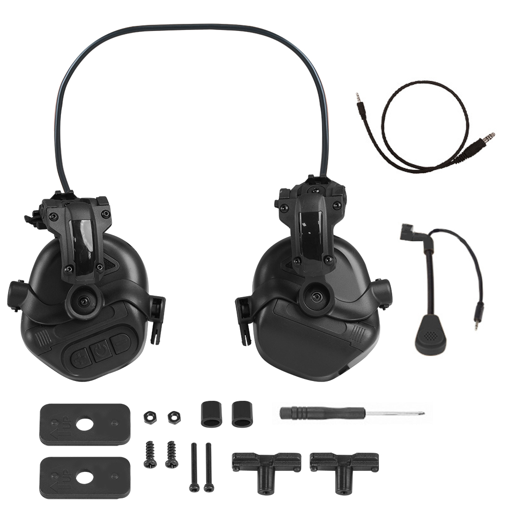BOOIU 전술 사격 헤드셋 패스트 헬멧 3.5mm 인 - Helmet Headset Noise Cancellation 리뷰 및 가격