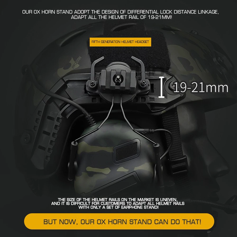 전술 헤드셋 군용 헬멧 헤드셋 용 비 따기 소음 제거  - Helmet Headset Noise Cancellation 리뷰 및 가격