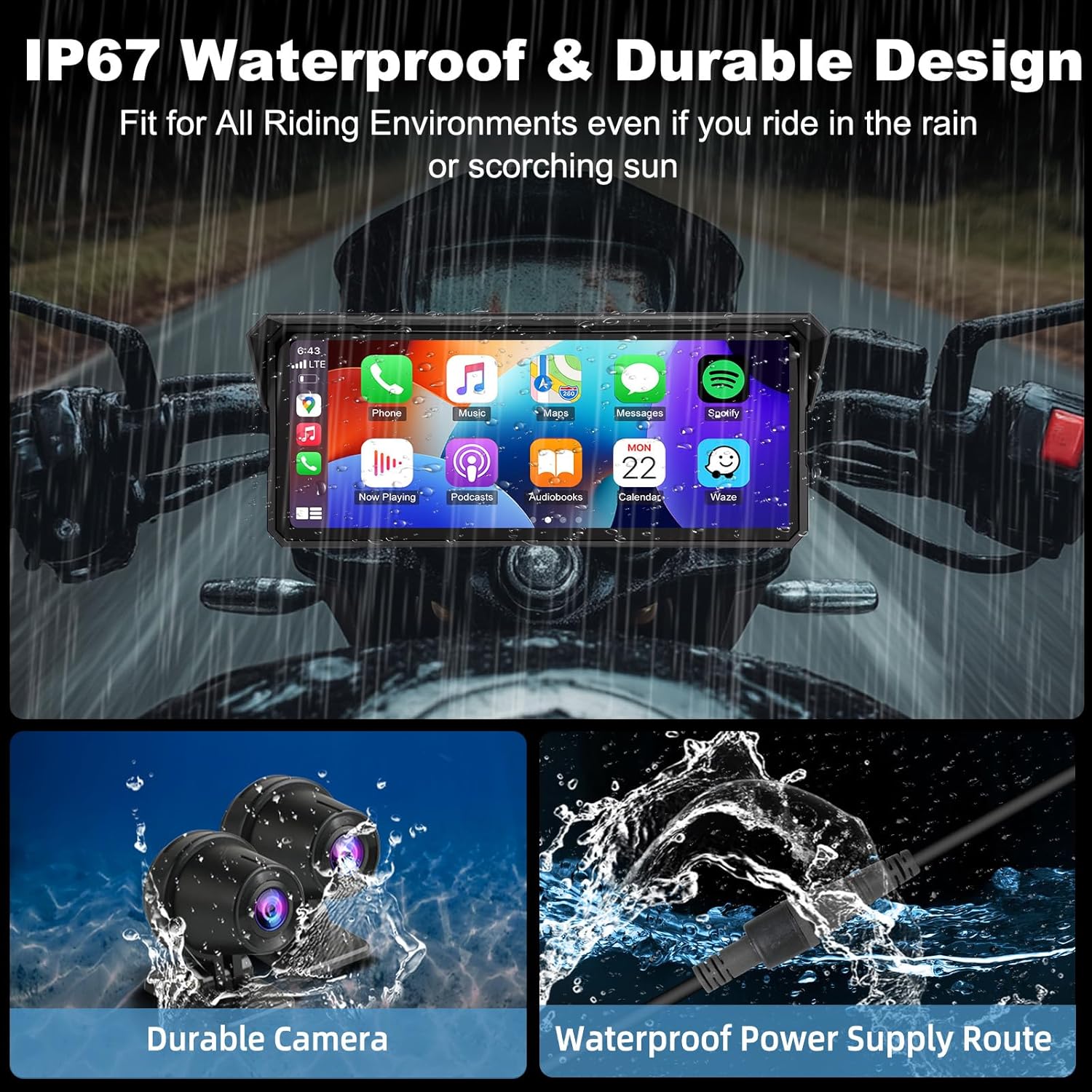 5/6.25/7/8.1인치 IP67 방수 오토바이 액세 - Motorcycle Gps Navigator Waterproof 리뷰 및 가격