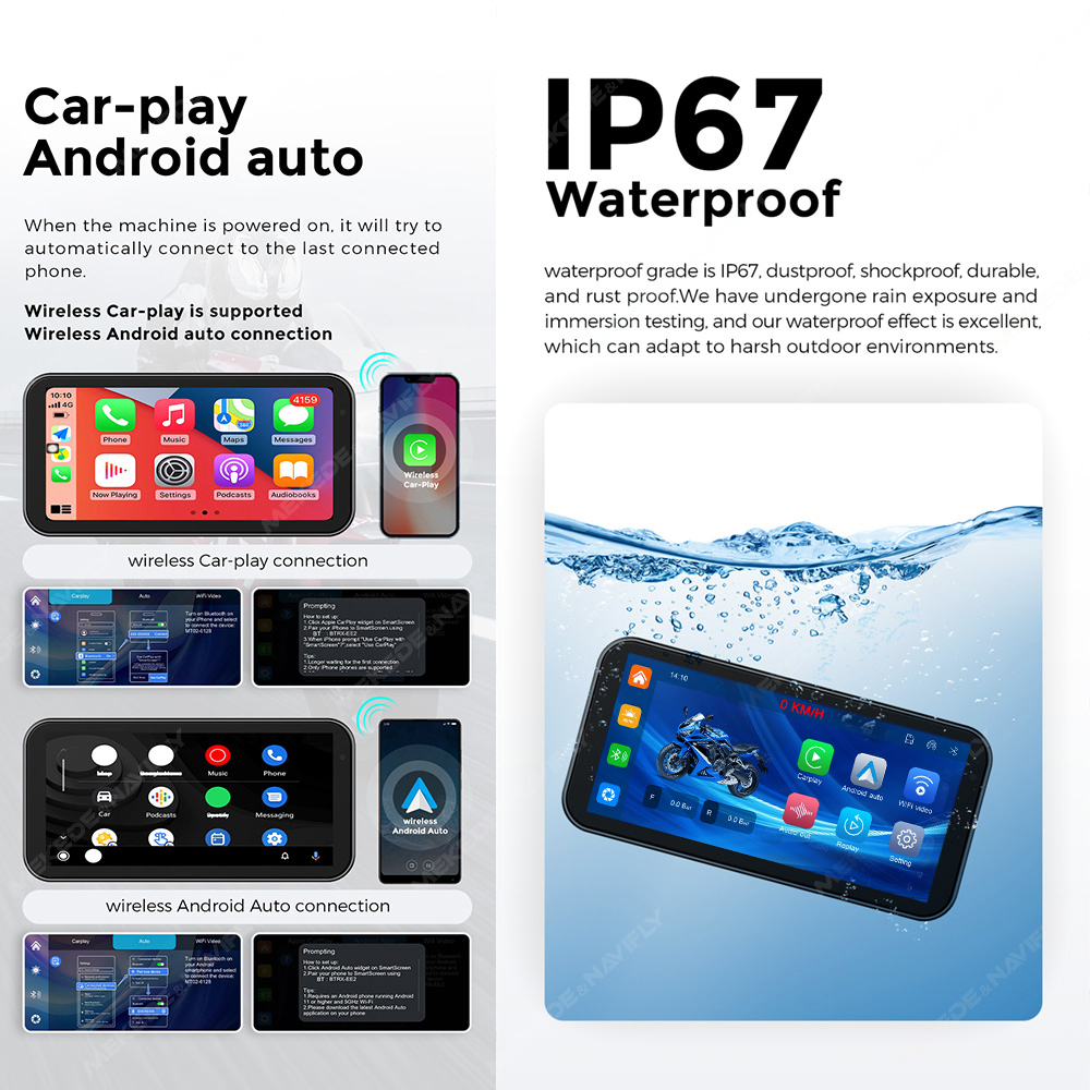 Navifly 휴대용 6.25인치 IP67 방수 오토바 - Motorcycle Gps Navigator Waterproof 리뷰 및 가격