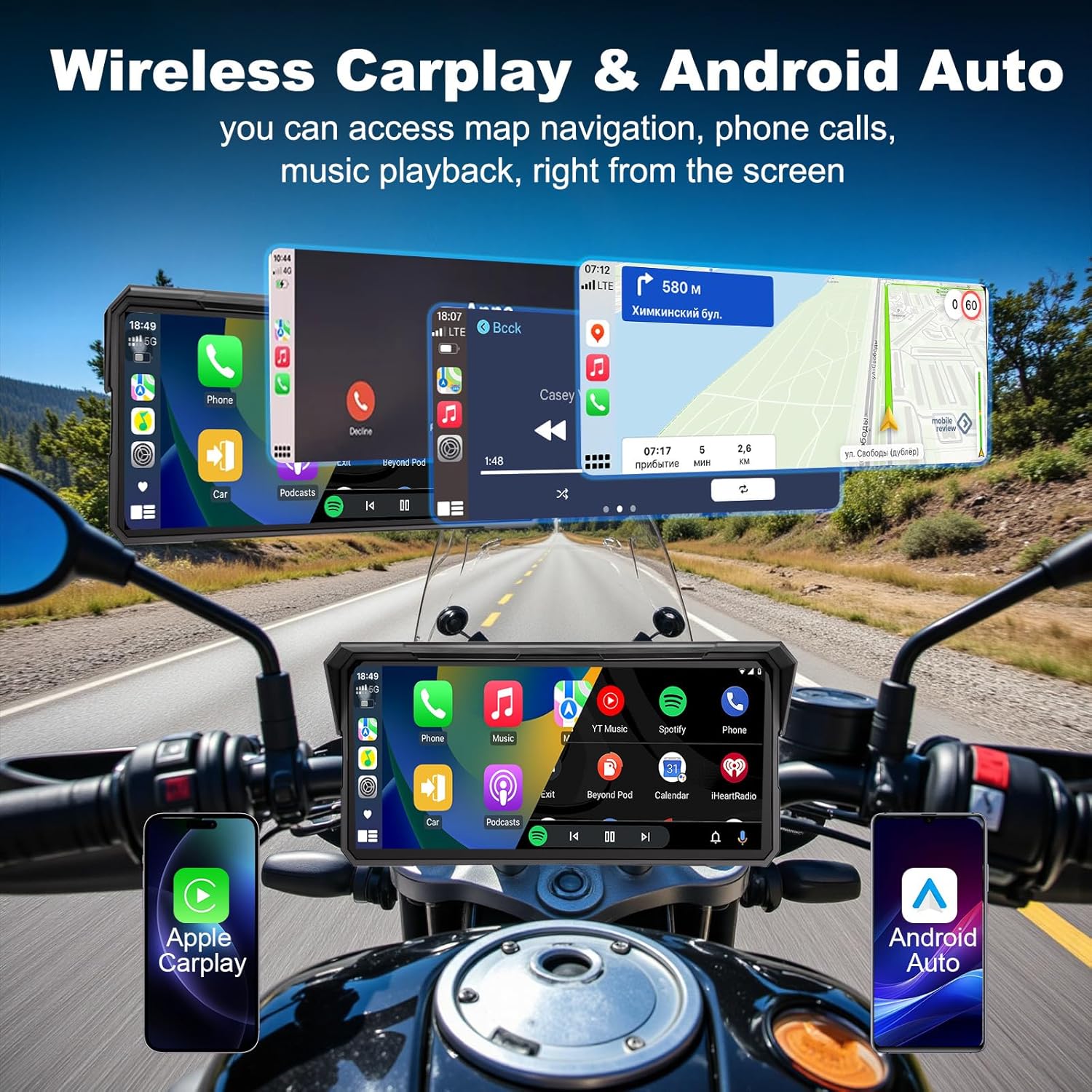 Jansite 8.1인치 4K 오토바이 CarPlay  - Motorcycle Gps Navigator Waterproof 리뷰 및 가격