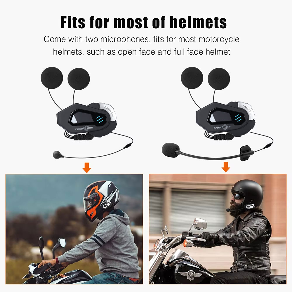 프리드콘 T MAX S PRO 오토바이 인터콤 블루투스 - Motorcycle Helmet Intercom 6 Rider 리뷰 및 가격