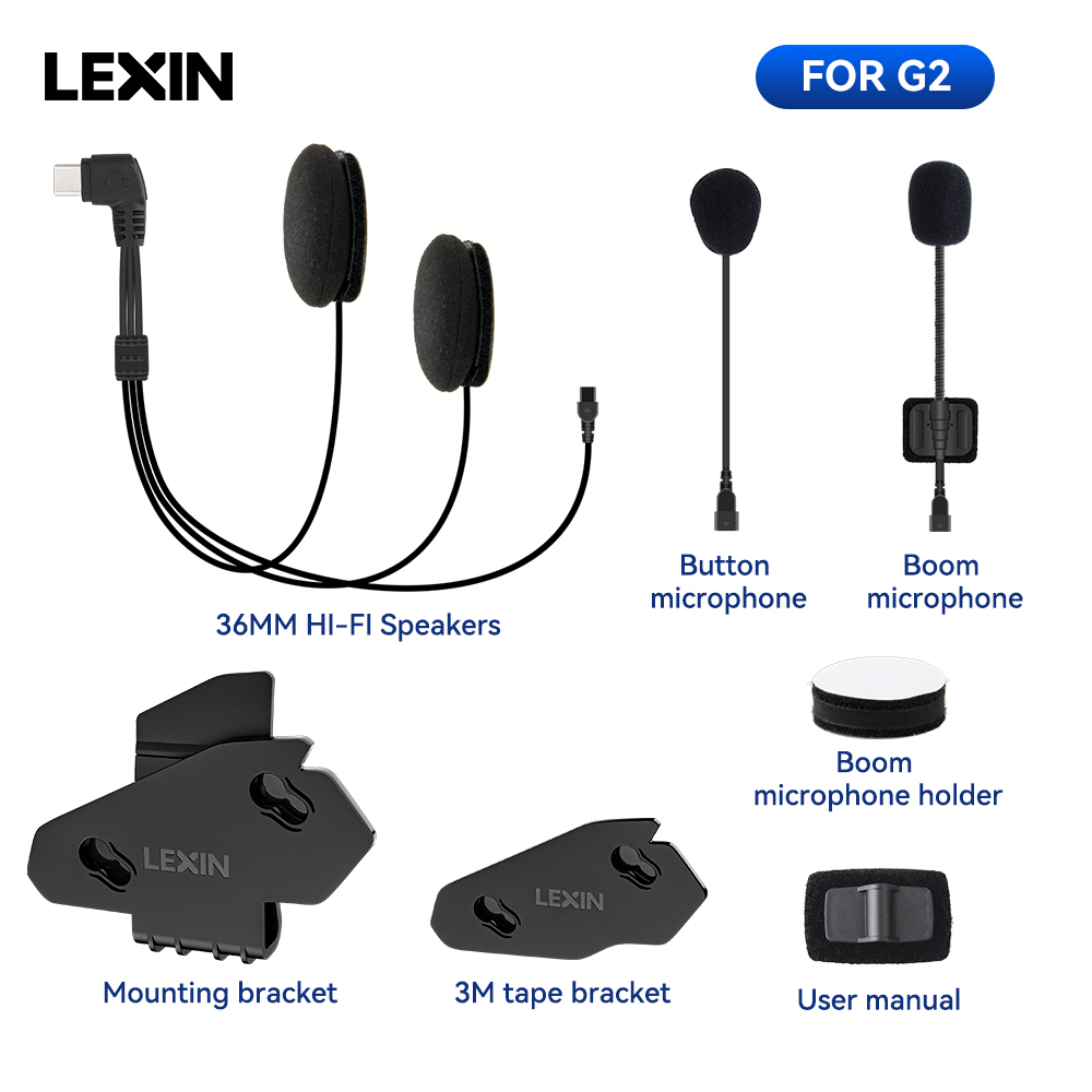 전체/하프 헬멧 인터콤 헤드셋 플러그용 LEXIN-G2 - Bluetooth Headset Helmet 1000M 리뷰 및 가격