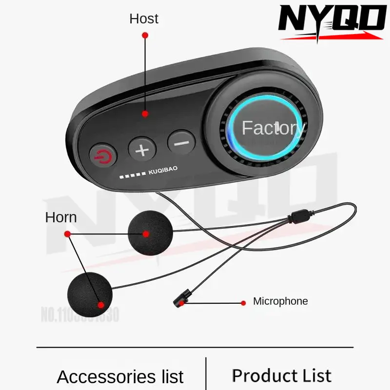 KUQIBAO 탄소 섬유 패턴 오토바이 헬멧, 방수 블 - Helmet Bluetooth Headset Waterproof 리뷰 및 가격