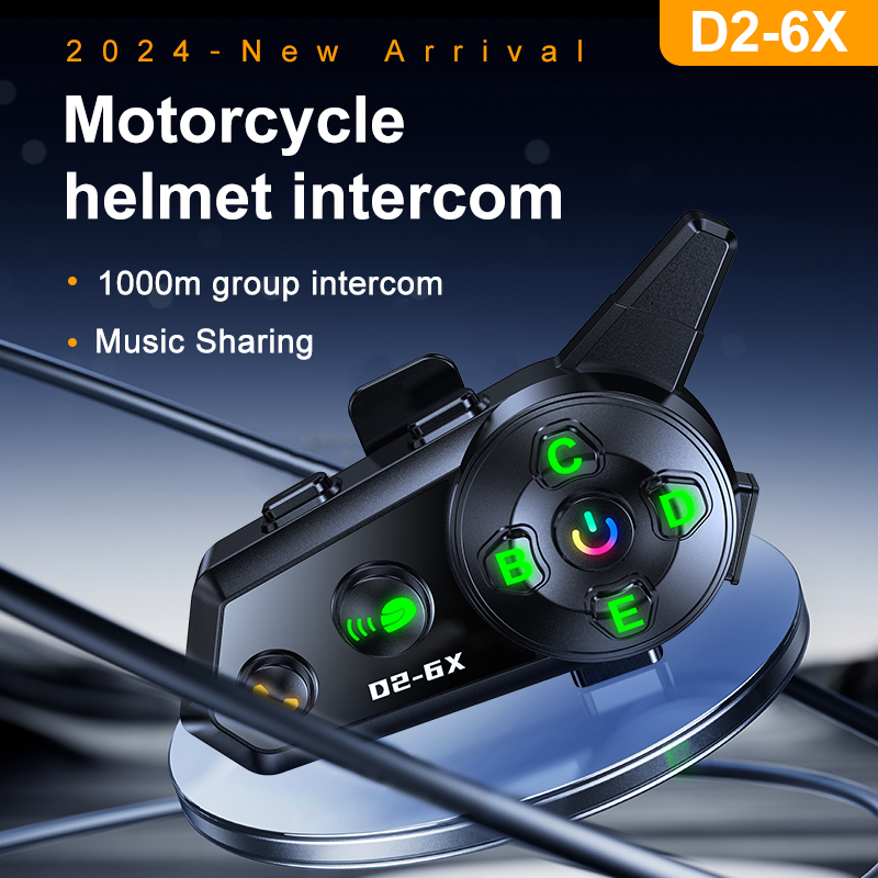 오토바이 헬멧 블루투스 인터콤, 다중 장면 믹싱, 방수 - Motorcycle Helmet Intercom 6 Rider 리뷰 및 가격
