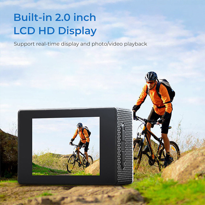 4K 울트라 HD 액션 카메라 3MP 900mAh 수중 - Helmet Communication System Camera 리뷰 및 가격