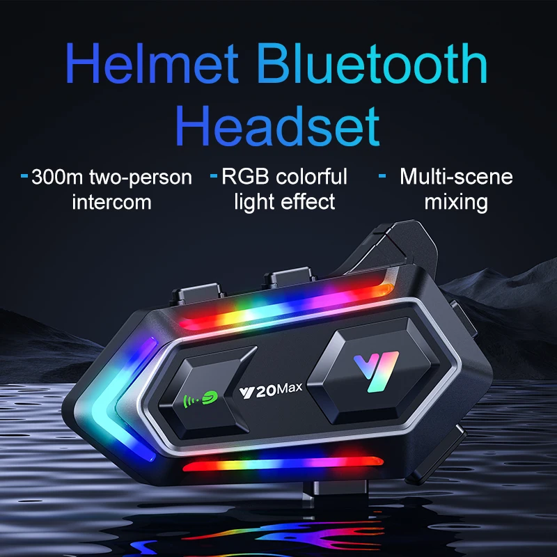Y20 MAX 오토바이 헬멧 블루투스 헤드셋 인터콤 R - Helmet Bluetooth Headset Waterproof 리뷰 및 가격