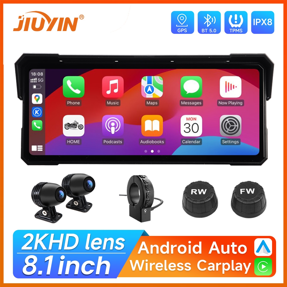 7/8.1인치 오토바이용 멀티미디어 플레이어, 2K H - Motorcycle Gps Navigator Waterproof 리뷰 및 가격