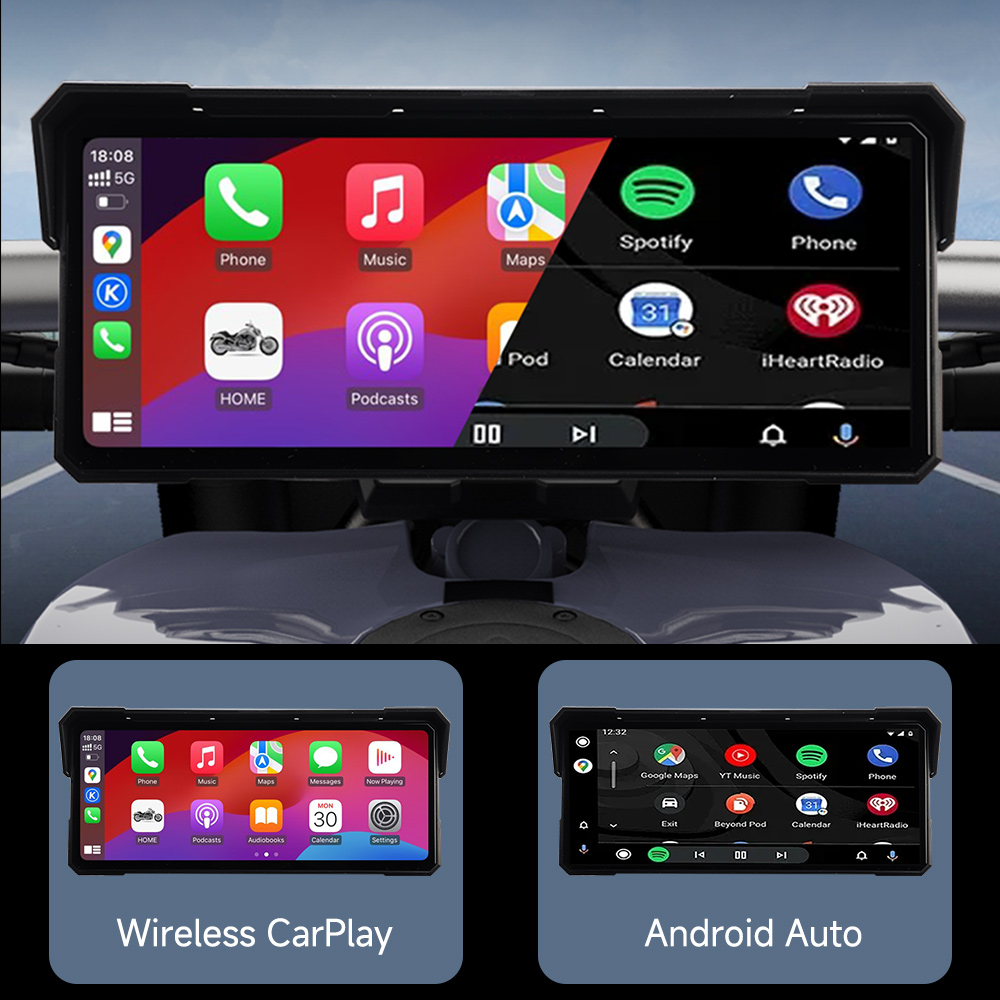 7/8.1인치 오토바이용 멀티미디어 플레이어, 2K H - Motorcycle Gps Navigator Waterproof 리뷰 및 가격