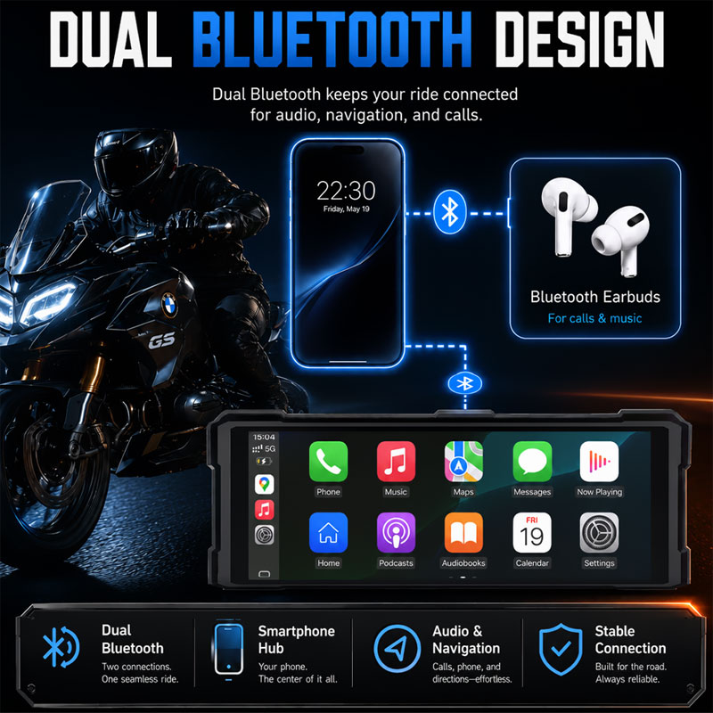 10.26인치 오토바이 카플레이 GPS 네비게이션 4K - Motorcycle Gps Navigator Waterproof 리뷰 및 가격