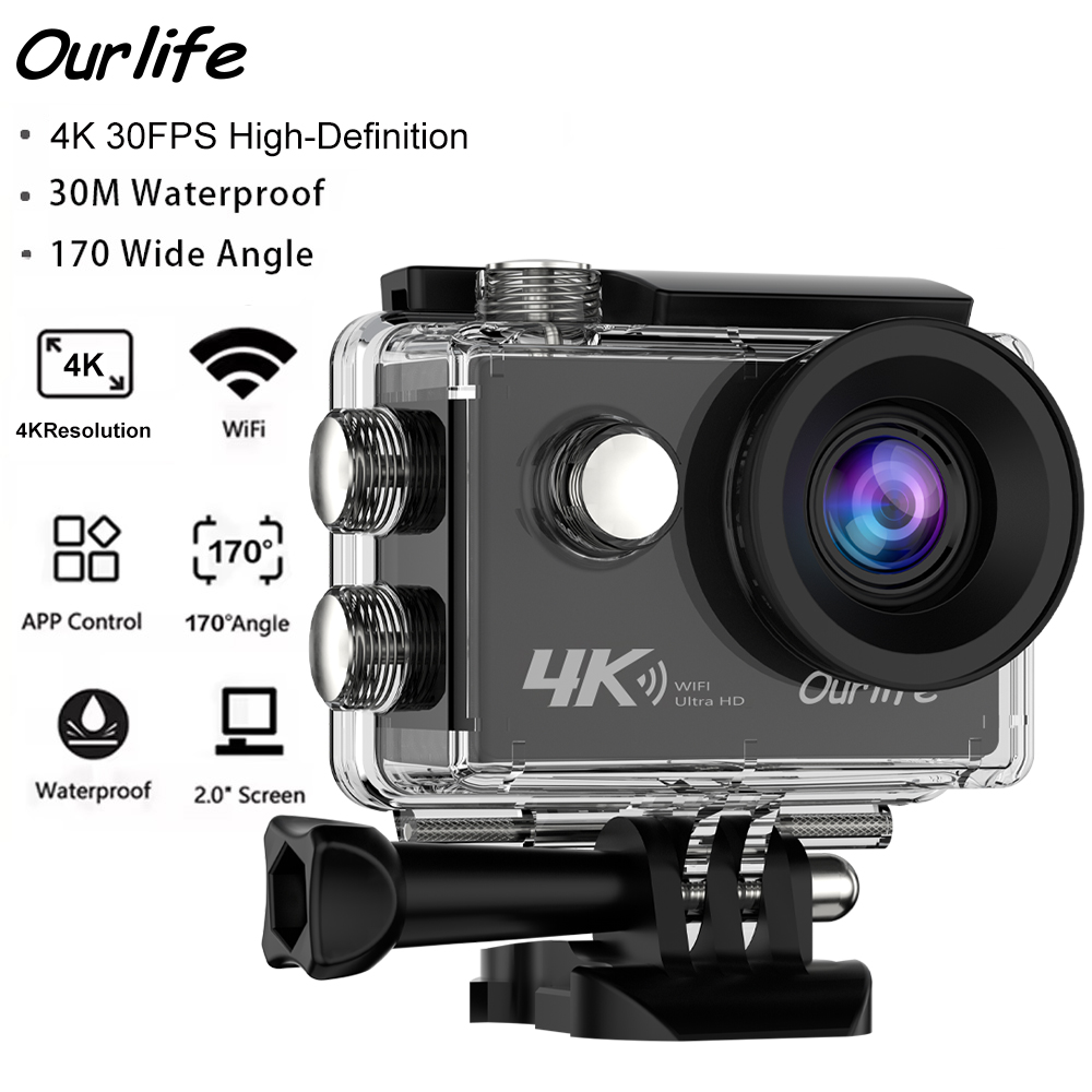 Ourlife 4K 액션 카메라 울트라 HD 16MP  - Helmet Communication System Camera 리뷰 및 가격