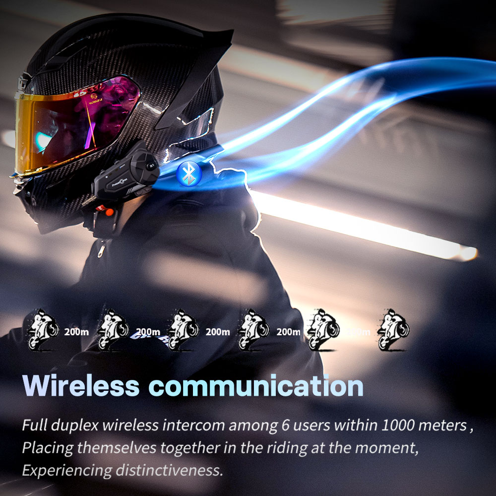 Freedconn R1 PRO 오토바이 헬멧 헤드셋 그 - Motorcycle Helmet Intercom 6 Rider 리뷰 및 가격